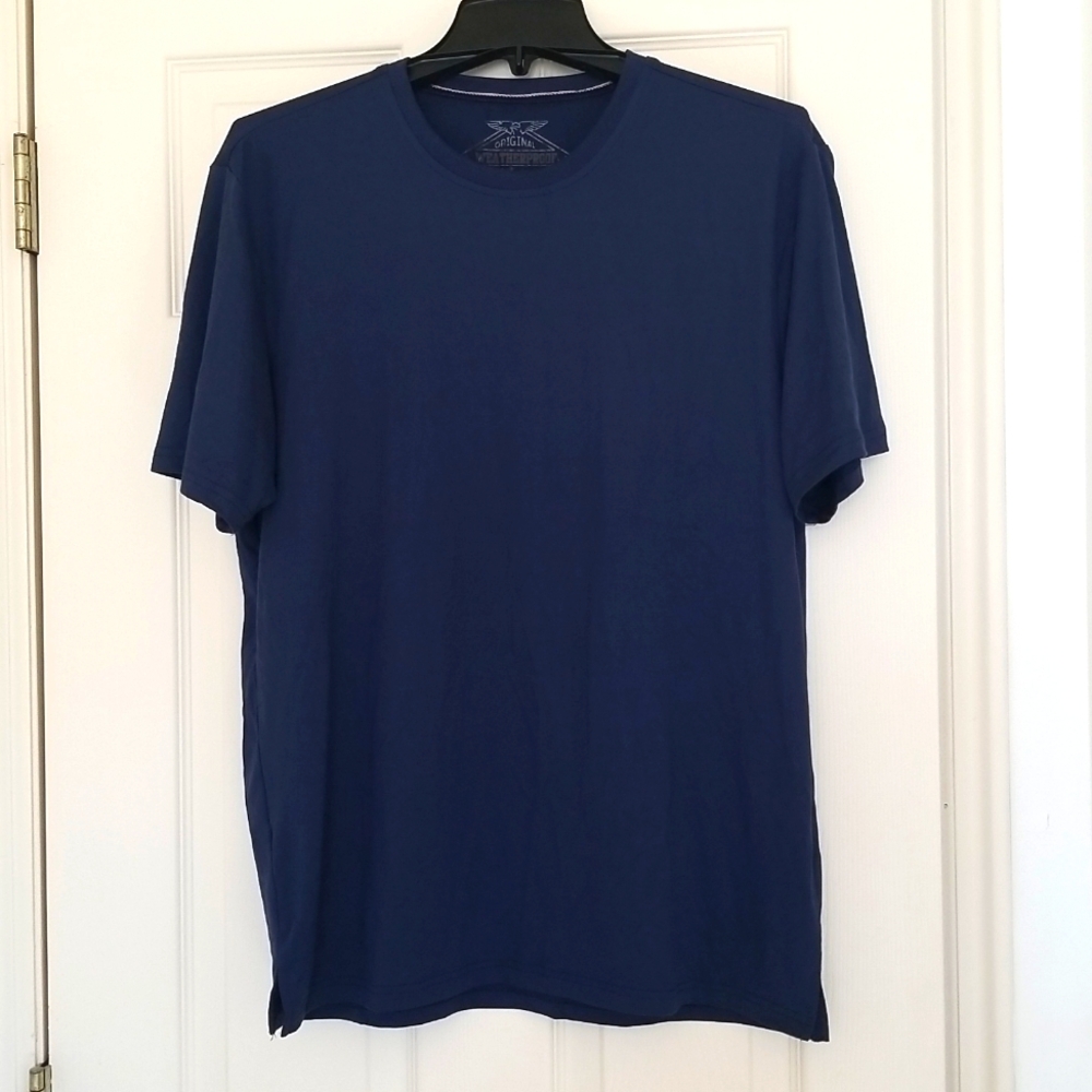 Original Weatherproof Vintage Men's Medium Blue T-Shirt Short Sleeve